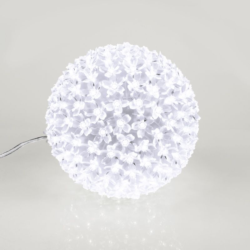 Шар светодиодный 230V, диаметр 20 см, 200 светодиодов, цвет белый
