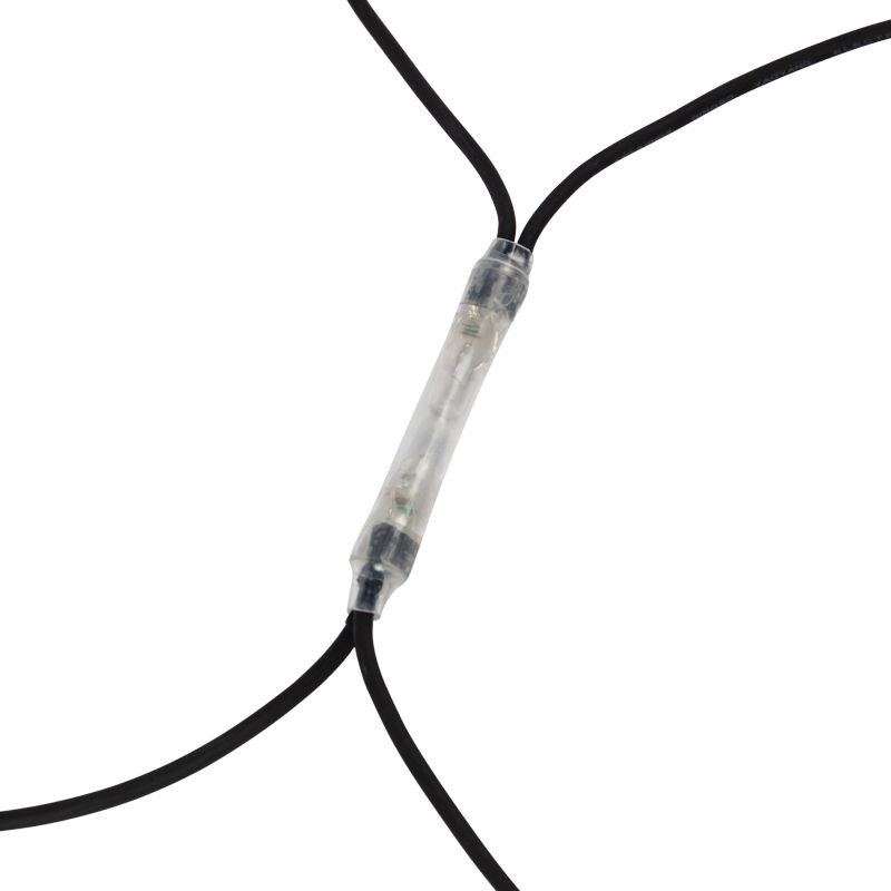 Гирлянда Сеть 2x4м, черный КАУЧУК, 560 LED Белые (шнур питания в комплекте)