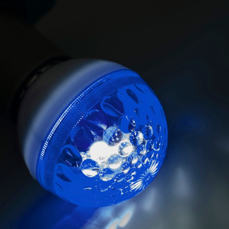 Лампа строб Е27 Ø50мм синяя