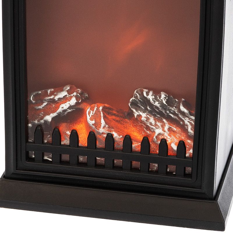 Светодиодный камин Фьюжн с эффектом живого огня 14,7x11,7x25 см, батарейки 2хС (не в комплекте) USB, черный