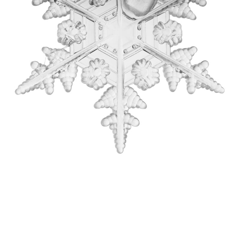 Фигурка подвесная Снежинка RGB 7x6 см