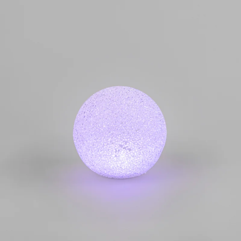 Фигура светодиодная Снежок RGB, 14 см