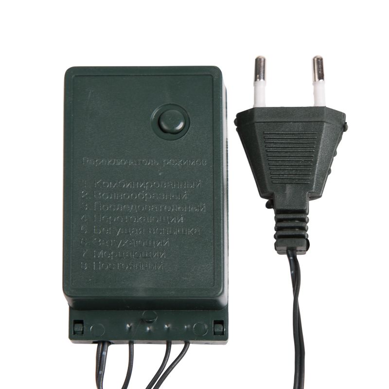 Гирлянда Твинкл-Лайт 20 м, темно-зеленый ПВХ, 160 LED, цвет мультиколор