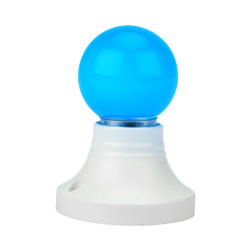 Лампа шар e27 5 LED Ø45мм - синяя