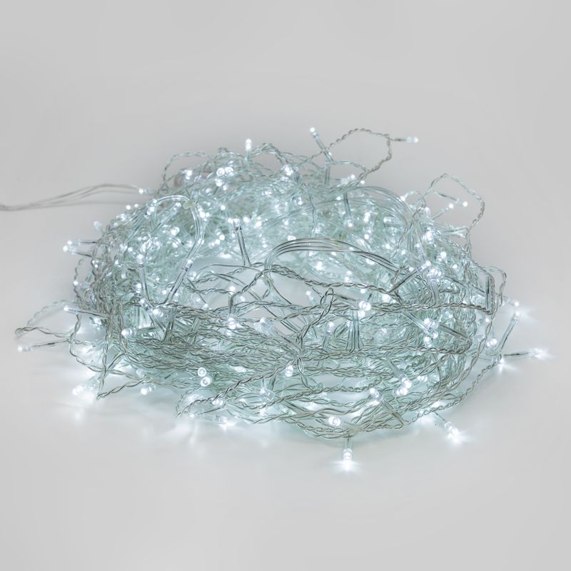 Гирлянда Твинкл-Лайт 10 м, прозрачный ПВХ, 80 LED, белое свечение NEON-NIGHT