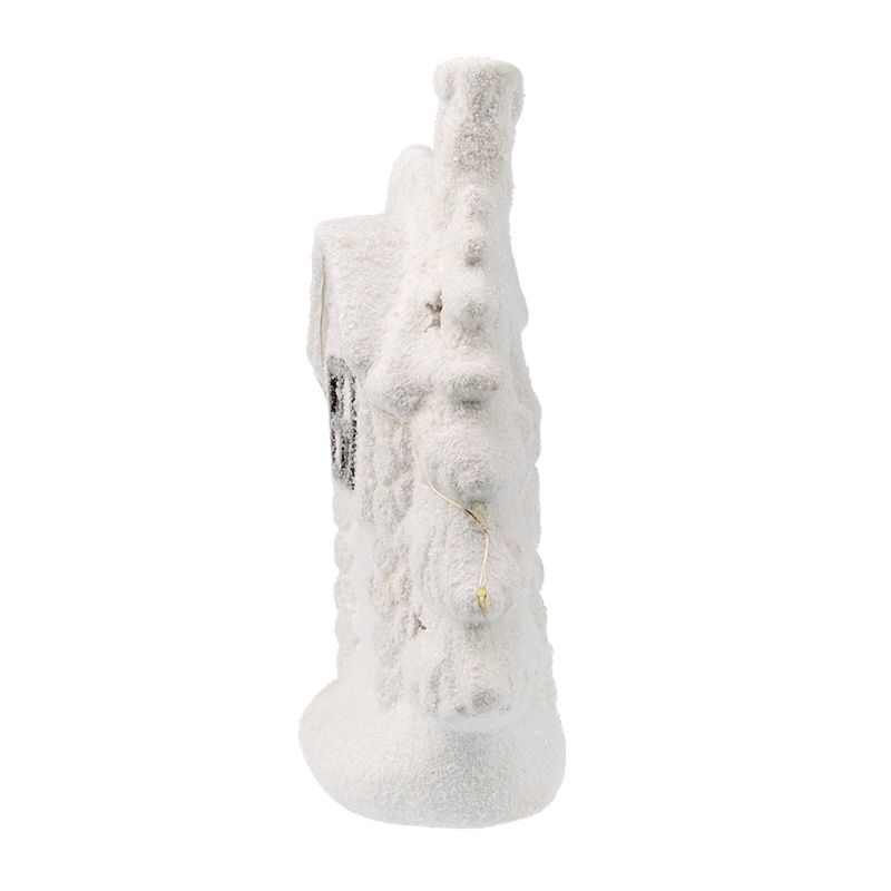 Керамическая фигурка Домик со снеговиком 26,2х9,5х23,3 см