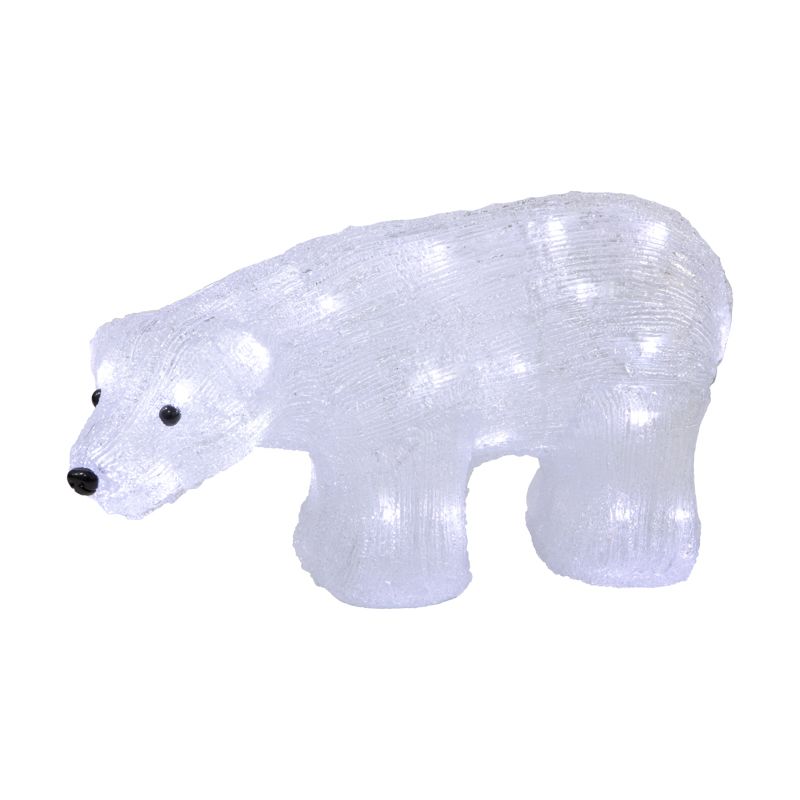 Акриловая светодиодная фигура Медведь 34,5х12х17 см, 4,5 В, 3 батарейки AA (не входят в комплект), 24 светодиода NEON-NIGHT