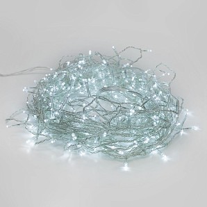 Гирлянда Светодиодный Дождь 1.5х1.5 м 144 LED, прозрачный ПВХ, с контроллером, холодное белое свечение NEON-NIGHT