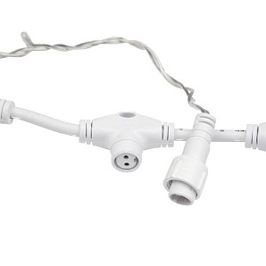 Гирлянда светодиодная Занавес 2х1,5м 192 LED КРАСНЫЙ прозрачный ПВХ IP65 постоянное свечение 230В блок в комплекте NEON-NIGHT