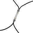Гирлянда Сеть 2x4м, черный КАУЧУК, 560 LED Белые/Синие (шнур питания в комплекте)