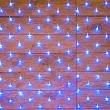 Гирлянда сеть 1,8х1,5м, прозрачный ПВХ, 180 LED, Синий