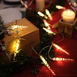 Гирлянда светодиодная Сосульки 1,5 м, 10 LED, прозрачный ПВХ, цвет свечения теплый белый, 2 х АА (батарейки не в комплекте) NEON-NIGHT