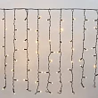 Гирлянда светодиодная Занавес 2х0,8м 160 LED ТЕПЛЫЙ БЕЛЫЙ черный ПВХ IP65 постоянное свечение 230В нужен блок 303-500 NEON-NIGHT