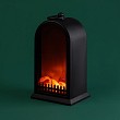 Светодиодный камин Фьюжн с эффектом живого огня 14,7x11,7x25 см, батарейки 2хС (не в комплекте) USB, черный