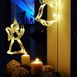 Фигура светодиодная Колокольчик на присоске с подвесом, цвет ТЕПЛЫЙ БЕЛЫЙ