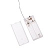 Тайские фонарики Пудра 1,5 м, прозрачный ПВХ, 10 LED, теплый белый, питание 2 х АА (батарейки не в комплекте)