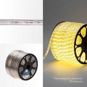 Дюралайт LED двухжильный 24В 13мм 36 LED/м ТЕПЛЫЙ БЕЛЫЙ постоянное свечение модуль 0,5м бухта 100м NEON-NIGHT