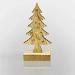 Деревянная фигурка с подсветкой Елочка 9x5x19 см