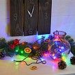 Гирлянда Твинкл Лайт 4 м, темно-зеленый ПВХ, 25 LED, цвет мультиколор