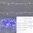 Гирлянда светодиодная Нить 20м 200 LED СИНИЙ белый каучук IP67 эффект мерцания 230В соединяется нужен блок 315-001 NEON-NIGHT