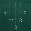 Гирлянда Светодиодный занавес из росы с фигурами Звезд ТЕПЛЫЙ БЕЛЫЙ IP20 USB + пульт управления NEON-NIGHT