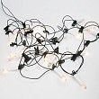 Гирлянда Свечи 10м, темно-зеленый ПВХ, 50 LED ТЕПЛЫЙ БЕЛЫЙ