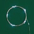 Гирлянда светодиодная Роса 2м, 20LED, БЕЛЫЙ, IP20, тонкий батарейный блок, 2хCR2032 в комплекте NEON-NIGHT