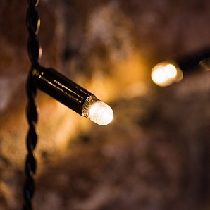 Гирлянда светодиодная Занавес 2х0,8м 160 LED ТЕПЛЫЙ БЕЛЫЙ черный ПВХ IP65 эффект мерцания 230В нужен блок 303-500 NEON-NIGHT