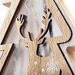 Деревянная фигурка с подсветкой Елка на подставке 14,5х5х30 см