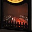 Светодиодный камин Старинные часы с эффектом живого огня 14,7x11,7x25 см, черный, батарейки 2хС (не в комплекте) USB NEON-NIGHT