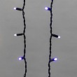 Гирлянда светодиодная Бахрома (Айсикл) 5,6x0,9м 240 LED СИНИЙ черный каучук 2,3мм IP67 эффект мерцания 230В нужен блок 315-000 NEON-NIGHT