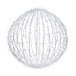 Шар светодиодный 230V, диаметр 80 см, 450 светодиодов, эффект мерцания, цвет белый NEON-NIGHT