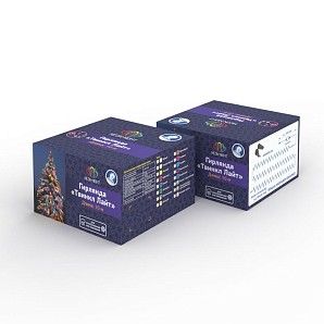 Гирлянда Нить управляемая 10м 100 LED КРАСНЫЙ черный ПВХ IP65 свечение с динамикой 230В контроллер в комплекте NEON-NIGHT
