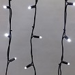 Гирлянда светодиодная Бахрома (Айсикл) 4,0х0,6м 128 LED БЕЛЫЙ черный каучук 3,3мм IP67 постоянное свечение 230В нужен блок 315-000 NEON-NIGHT