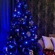Гирлянда Твинкл Лайт 15 м, темно-зеленый ПВХ, 120 LED, цвет синий