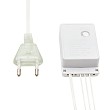 Гирлянда Бахрома (Айсикл), 1,8х0,5м, 48 LED ТЕПЛЫЙ БЕЛЫЙ, прозрачный ПВХ, IP20, свечение с динамикой, 230В, не соединяется