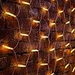 Гирлянда светодиодная Сеть 2x3м 432 LED ТЕПЛЫЙ БЕЛЫЙ белый каучук IP67 постоянное свечение 230В блок в комплекте NEON-NIGHT