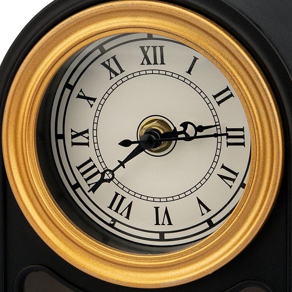 Светодиодный камин Старинные часы с эффектом живого огня 14,7x11,7x25 см, черный, батарейки 2хС (не в комплекте) USB NEON-NIGHT