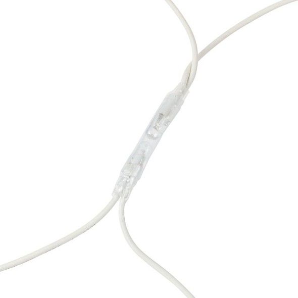Гирлянда светодиодная Сеть 2x3м 432 LED ТЕПЛЫЙ БЕЛЫЙ белый каучук IP67 постоянное свечение 230В блок в комплекте NEON-NIGHT