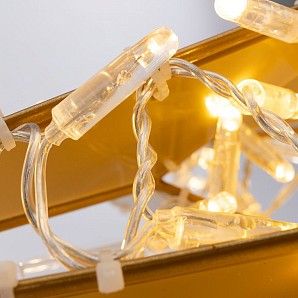 Светодиодная фигура Звезда 50 см, 80 светодиодов, с трубой и подвесом, цвет свечения теплый белый NEON-NIGHT