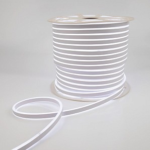 Гибкий неон 8х16мм двухсторонний 120 LED/м БЕЛЫЙ 24В бухта 50м NEON-NIGHT