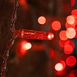 Гирлянда светодиодная Занавес 2х1,5м 192 LED КРАСНЫЙ прозрачный ПВХ IP65 постоянное свечение 230В блок в комплекте NEON-NIGHT