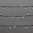 Гирлянда Мультишарики 20м, 200LED, диаметр 15мм, IP44, зеленый провод, свечение мульти (RG/RB), мигание, 230В NEON-NIGHT