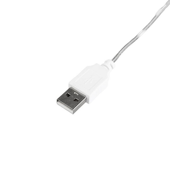 Гирлянда светодиодная Роса 5 м, 50LED, БЕЛЫЙ, IP20, USB NEON-NIGHT