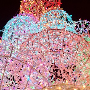 Гирлянда светодиодная Нить 10м 100 LED RGB прозрачный ПВХ IP65 свечение с динамикой 230В соединяется NEON-NIGHT нужен контроллер 245-908