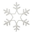 Светодиодная фигура из дюралайта Снежинка с эффектом мерцания 55x55см БЕЛЫЙ NEON-NIGHT