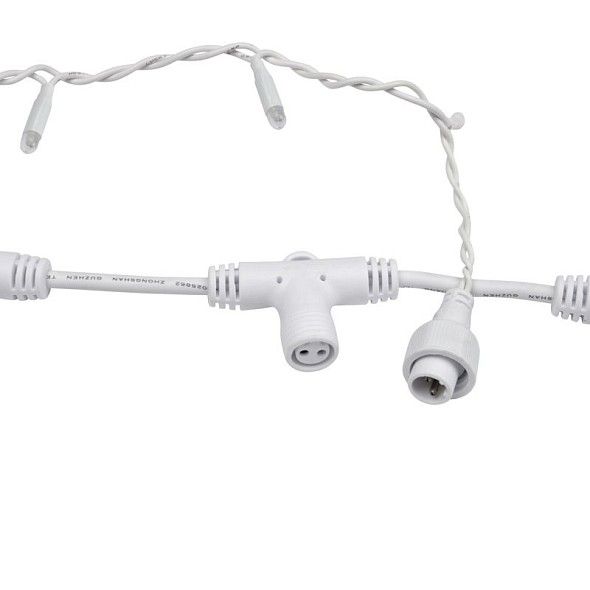 Гирлянда светодиодная Занавес 2х3м 448 LED БЕЛЫЙ прозрачный ПВХ IP65 эффект мерцания 230В нужен блок 303-500-1 NEON-NIGHT