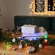 Гирлянда светодиодная Шарики 1,5 м, 10 LED, прозрачный ПВХ, цвет свечения мультиколор, 2 х АА (батарейки не в комплекте) NEON-NIGHT