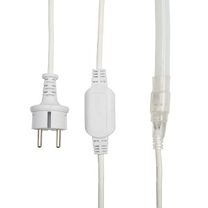 Гибкий неон диаметр 16мм круглый 144 LED/м БЕЛЫЙ 230В бухта 50м (с комплектом подключения) NEON-NIGHT