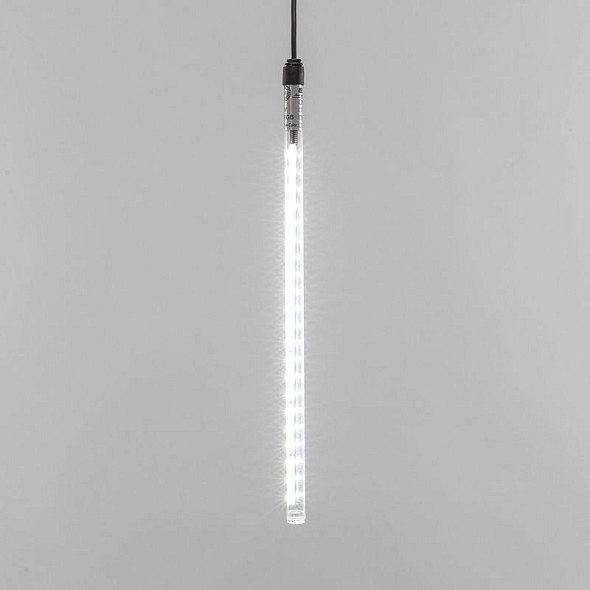 Гирлянда Тающие сосульки комплект 10 шт. х 30см, шаг 100см, 420 LED БЕЛЫЙ, черный каучук, IP65, 24В, соединяется NEON-NIGHT